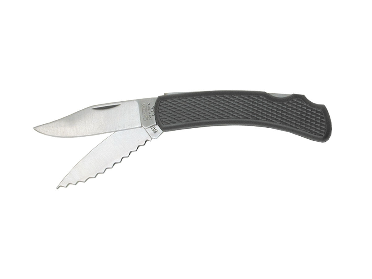 Camillus Mini Promaster 902B doppia lama 440 SS 6 cm manico Kraton totale 14 cm Double Back Lock USA