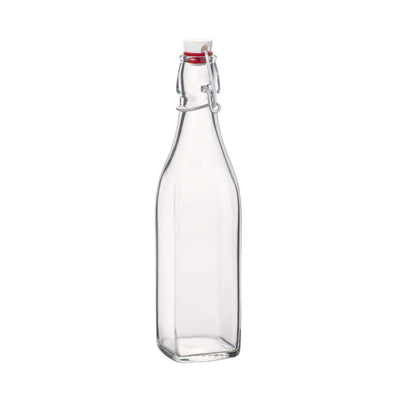 Bormioli Rocco Swing Bottiglia con Tappo Bianco 50 cl 12 Pezzi