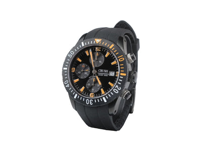 Crush crono automatico Diver V.7750 svizzero zaffiro PVD luminova arancioni sub 200m