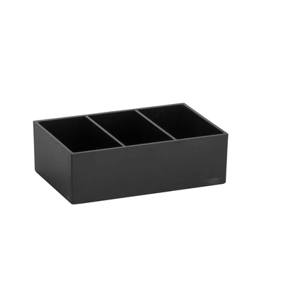 Porta Bustine da Tavolo in Plastica 3 Scomparti 16x9 cm H 5,5 cm 1 Pezzo