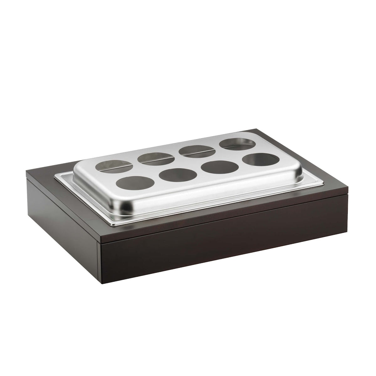 Pinti Buffet Portabottiglie Refrigerato Legno e Inox 64x46 cm H 16,5