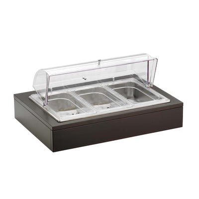 Pinti Buffet Portayogurt e Verdure Refrigerato 3 Scomparti con Cupola 64x46 cm