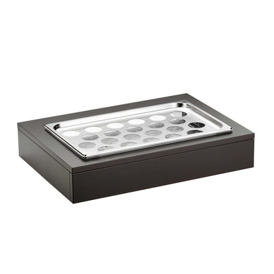 Pinti Buffet Portayogurt 22 Posti Refrigerato Legno e Inox 64x46 cm