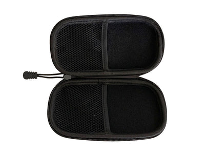 Dissim Large Zipper Carrying Case - vista aperta con tasche in rete