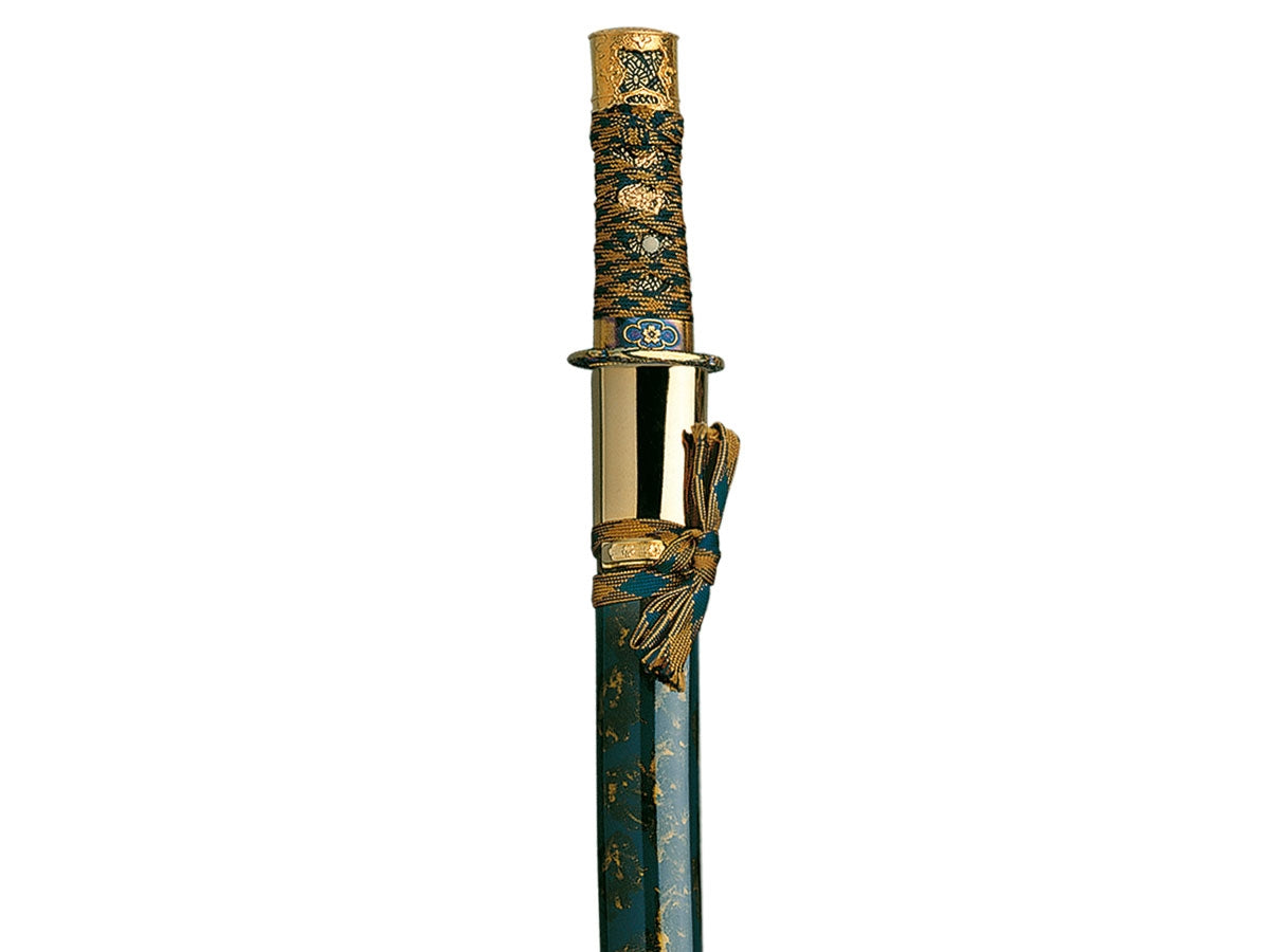 Gladius Replica Tanto manico Verde / Oro Decorato