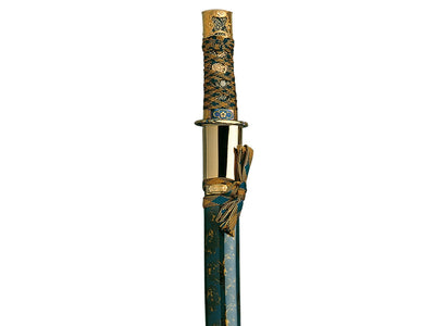 Gladius Replica Tanto manico Verde / Oro Decorato