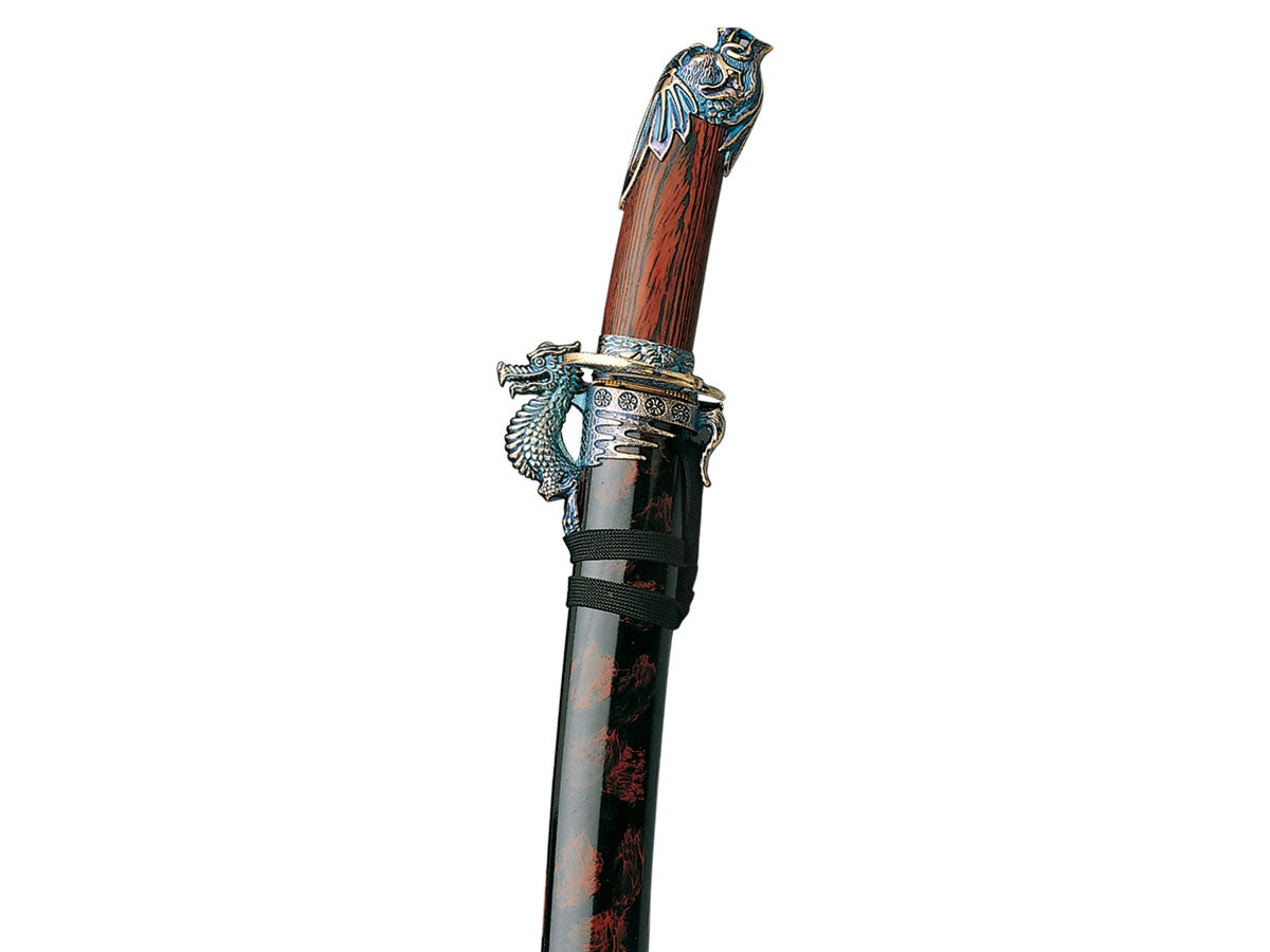 Gladius Replica Tanto Shimazu manico Legno Rosso