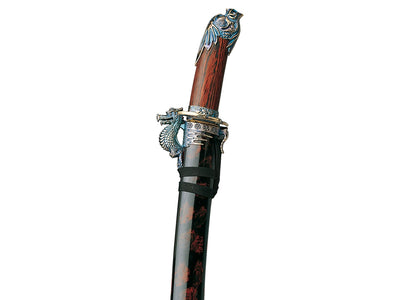 Gladius Replica Tanto Shimazu manico Legno Rosso