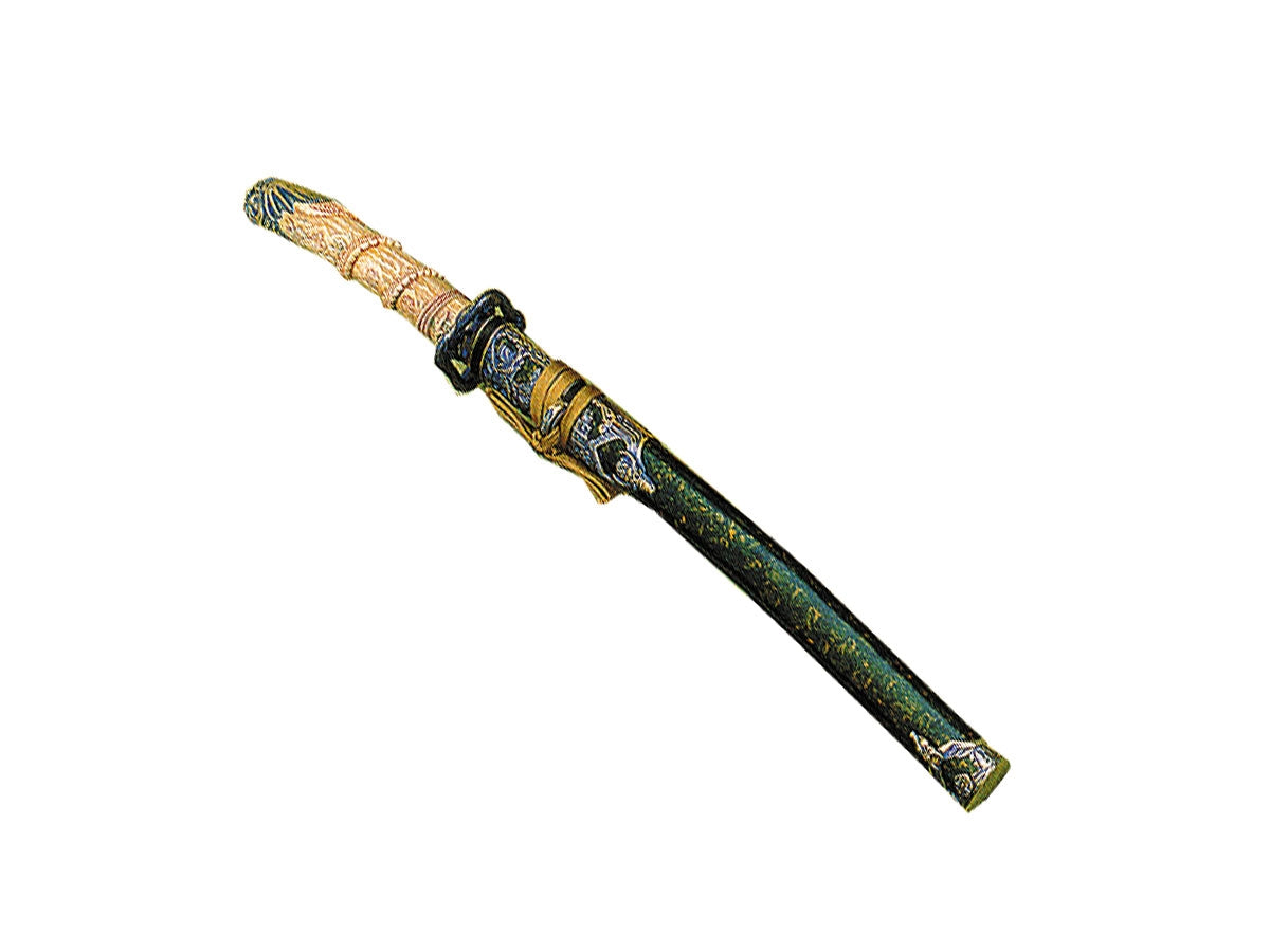 Gladius Replica Wakizashi manico Drago Verde