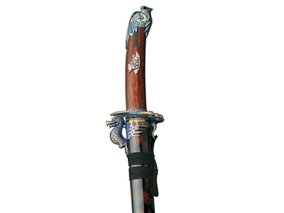 Gladius Replica Wakizashi Shimazu manico Legno Rosso
