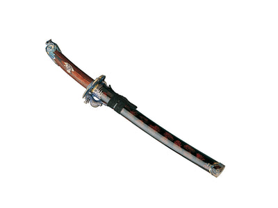 Gladius Replica Wakizashi Shimazu manico Legno Rosso - foto 2