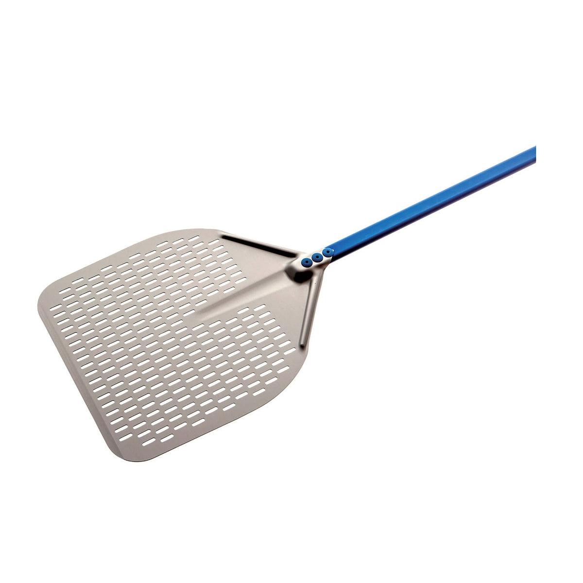 Gi.Metal Pala Pizza Alluminio Rettangolare Forata 45 cm Manico 150 cm