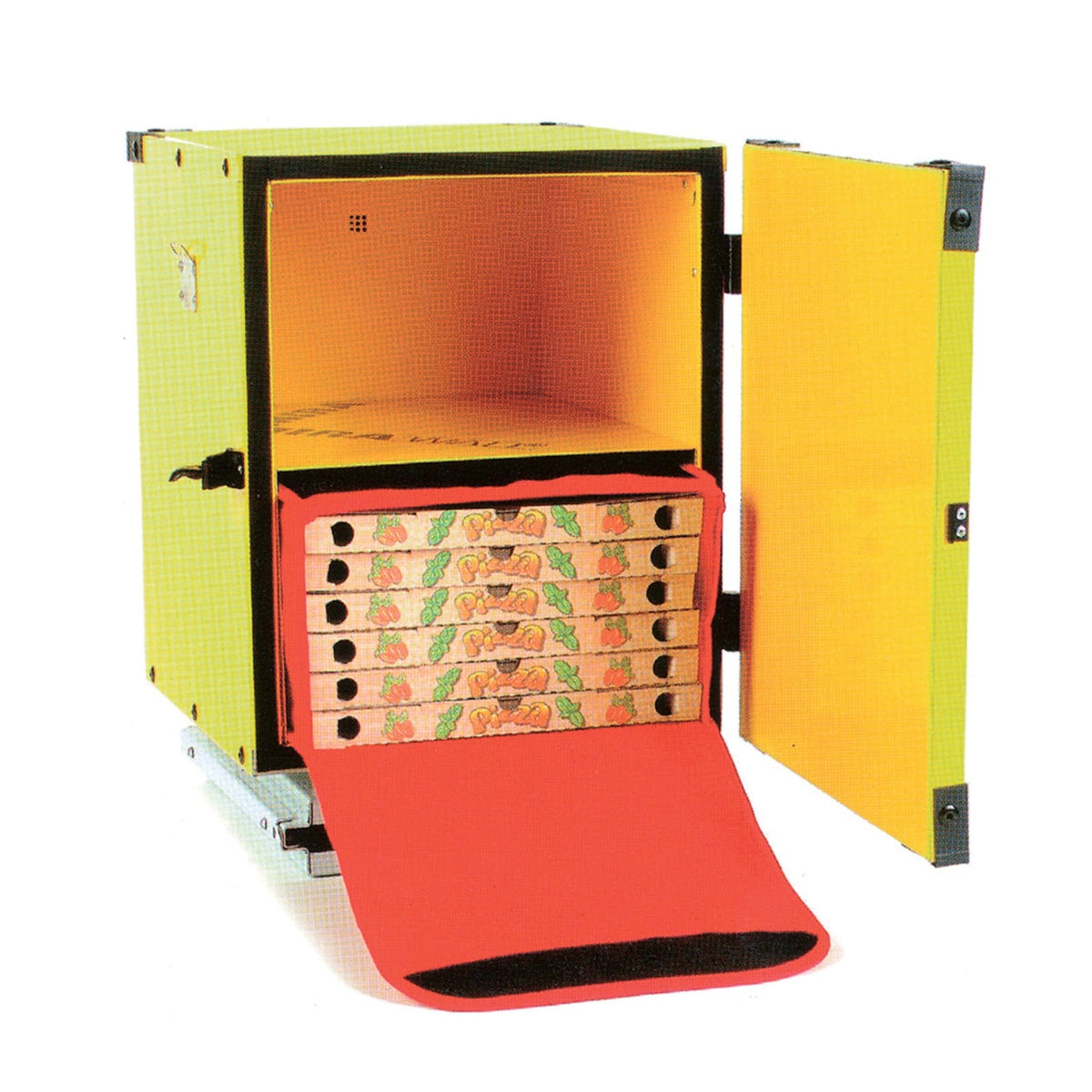 Gi.Metal Box Trasporto Pizza Non Coibentato 47x47 cm H52 per 10 Cartoni