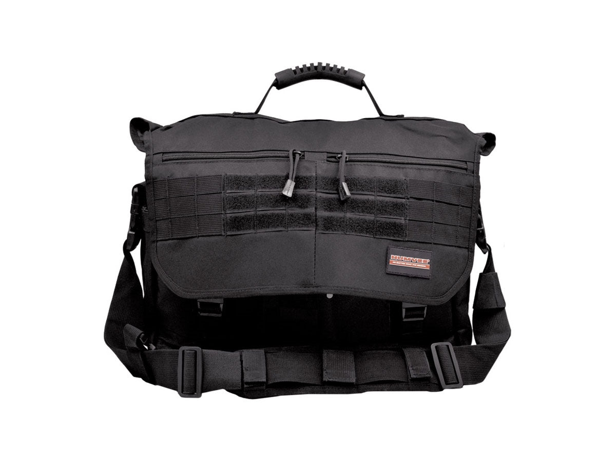 Humvee Brief Case Bag nero – valigetta tattica vista frontale