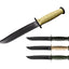Humvee Combat Neck Knives display 12 pz lama stainless 8,9 cm manico policarbonato 15,2 cm fodero policarbonato