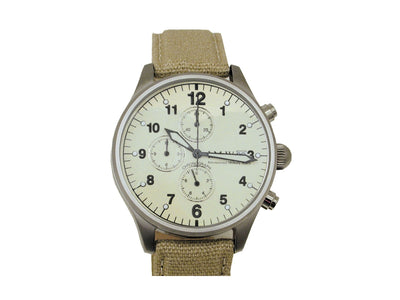 IMW cronografo Iraq Freedom quadrante avana 40mm cinturino tela visione notturna