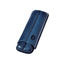 Portasigari Jemar scanalato cuoio blu 112/2 per 2 sigari Monte Cristo n.4, veduta anteriore
