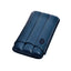 Portasigari Jemar scanalato cuoio blu 112/3 per 3 sigari Monte Cristo n.4, veduta anteriore