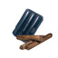 Portasigari Jemar scanalato cuoio blu 460/3, dettaglio finitura
