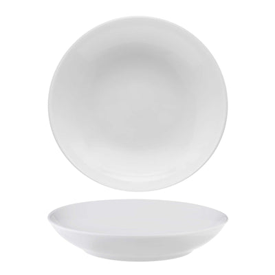 Saturnia Napoli Piatto Fondo Cous Cous in Porcellana Bianca Ø 26 cm 6 Pezzi