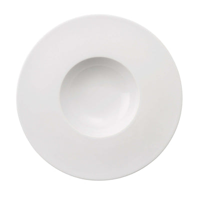 Saturno Piatto Fondo Gourmet in Porcellana Bianca Ø 29 cm 12 Pezzi