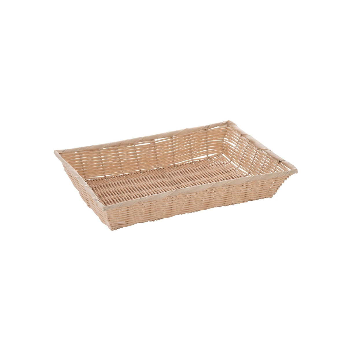 Cesta Buffet in Vimini Plastificato 36x25 cm H 8 cm Cestino Pane 1 Pezzo