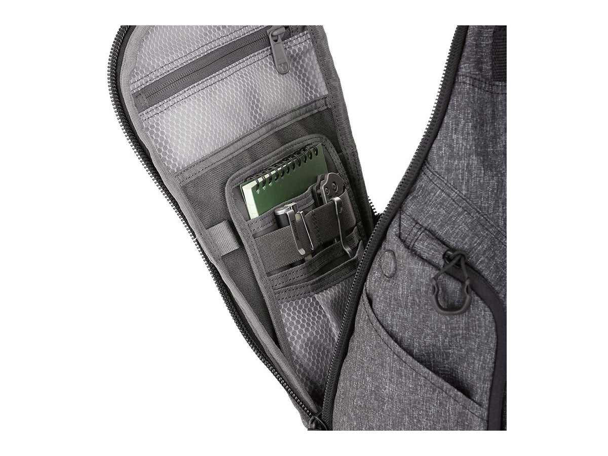 Maxpedition Entity Profile Panel Gray - vista con accessori applicati