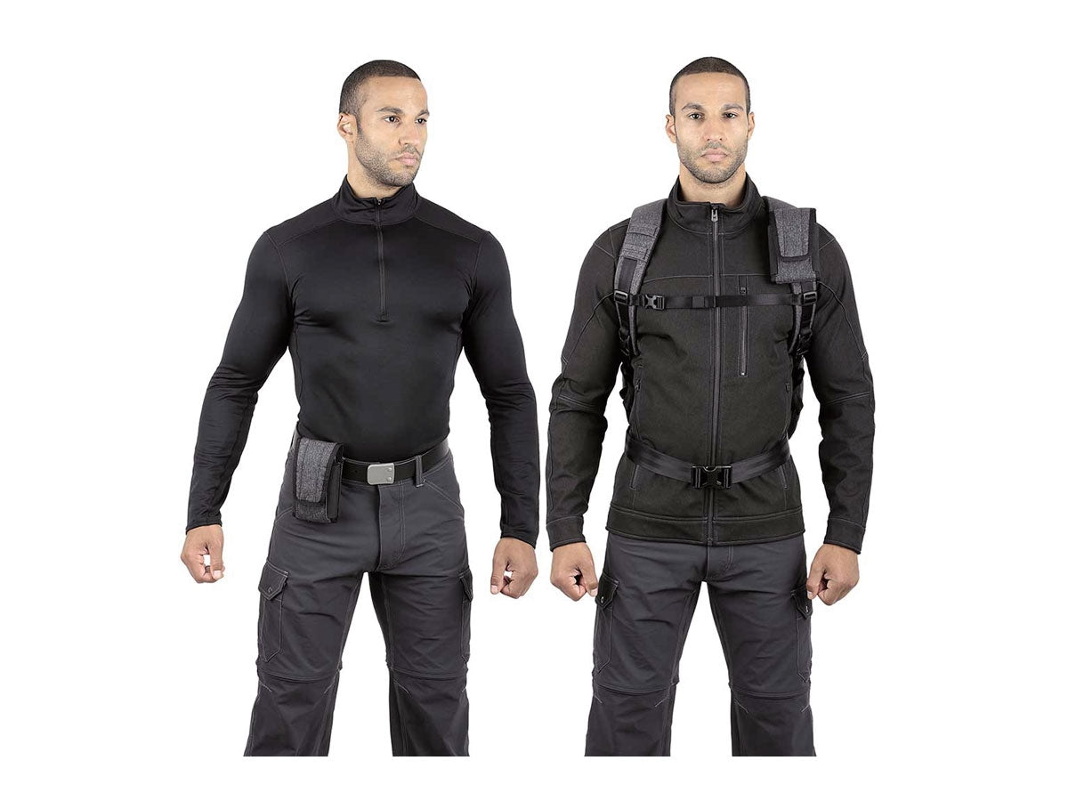 Maxpedition Entity Pouch Large Charcoal - vista laterale