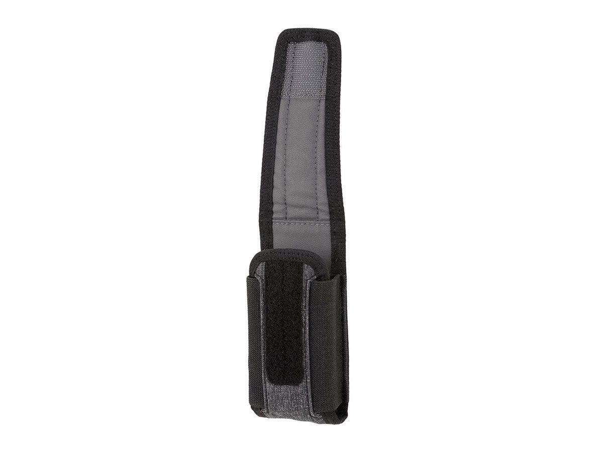 Maxpedition Entity Pouch Tall Charcoal - dettaglio cerniera e attacco