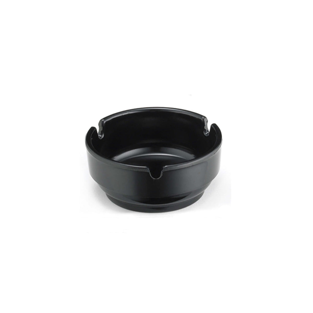 Posacenere in Plastica Nero Ø 8 cm 12 Pezzi