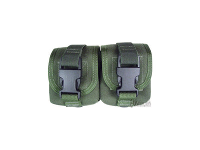 Maxpedition Double Frag Grenade Pouch Green mod.1436 granate M67/MK2 TacTie 3"