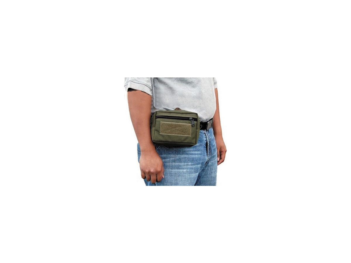 Maxpedition Horizontal GP Pouch Khaki - dettaglio cinghie TacTie per fissaggio