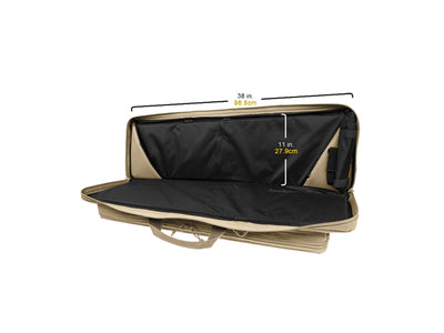 Maxpedition Silver II Gun Case Green - comparto frontale imbottito 78,7x25,4 cm divisorio
