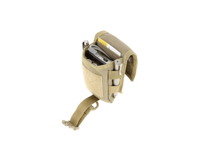 Maxpedition TC-1 Waistpack Khaki - dettaglio tasca e clip cintura