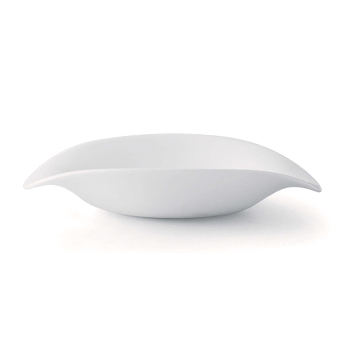 Tendency Piatto Pane in Vetro Bianco cm 17x15 6 Pezzi
