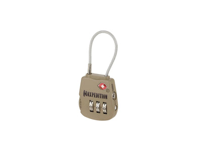Maxpedition Tactical Luggage Lock Khaki TSA Lock riconosciuto internazionalmente