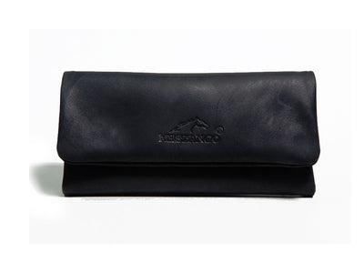 Borsa portatabacco Mestango Cowboy 2010 in pelle nera con chiusura magnetica