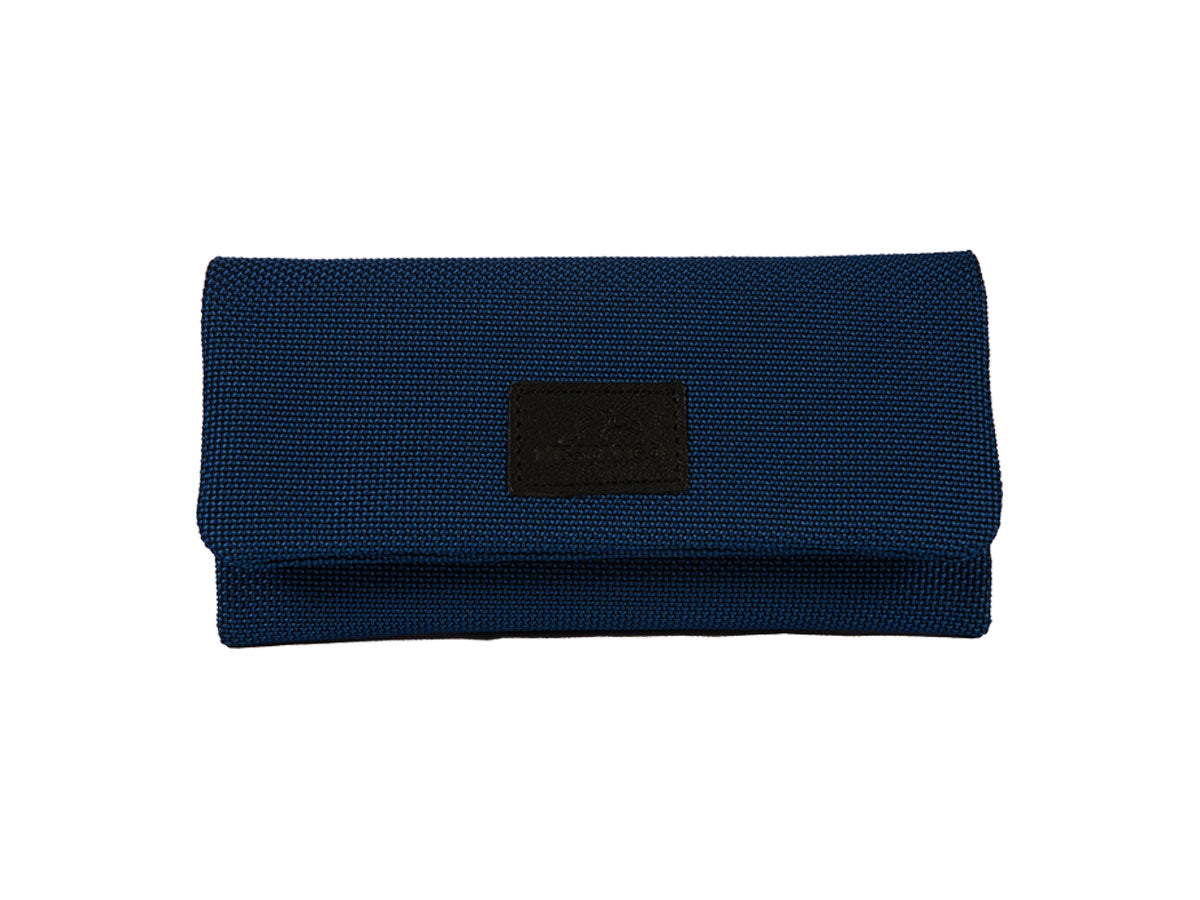 Borsa portatabacco Mestango Dots 1011 in pelle blu