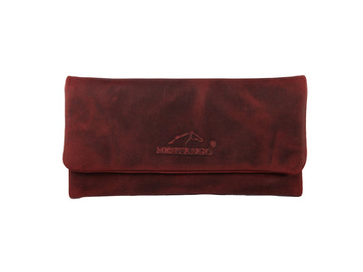 Borsa portatabacco Mestango Shadows 2015 in pelle burgundy con chiusura magnetica