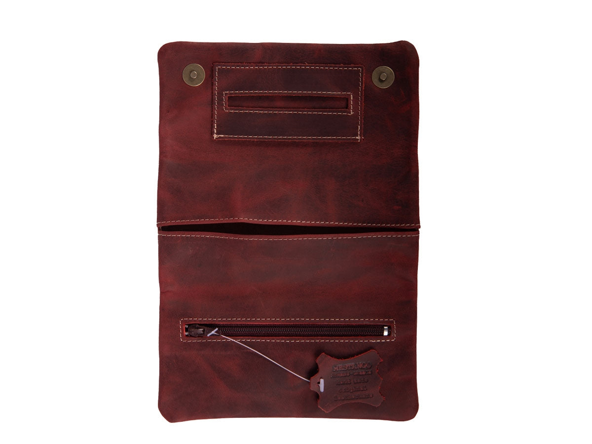 Borsa portatabacco Mestango Shadows 2015 burgundy - vista laterale