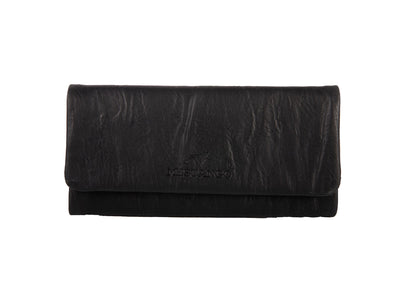Borsa portatabacco Mestango Waves 2013 in pelle nera con chiusura magnetica