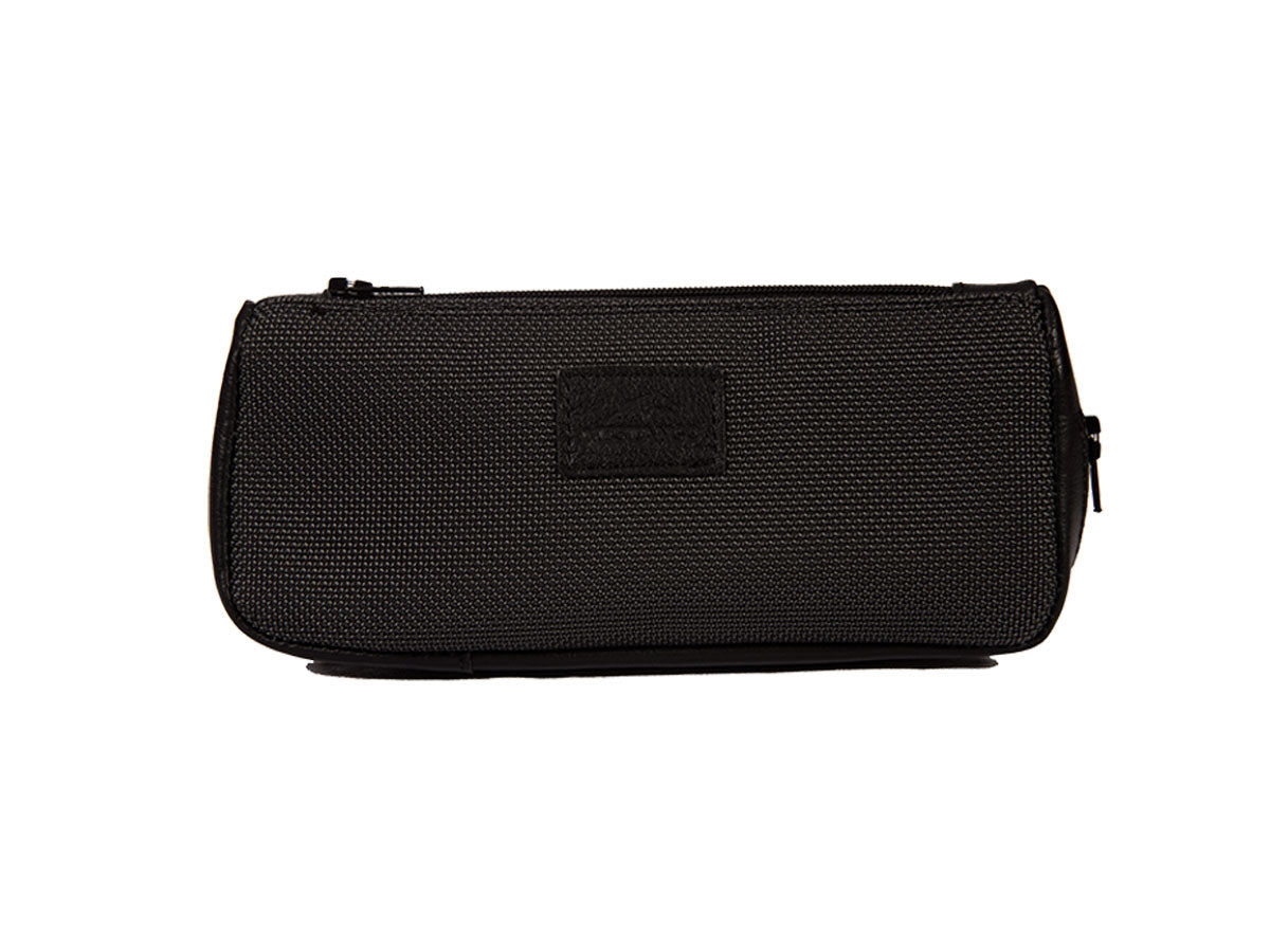 Custodia singola Mestango Dots 9010 in pelle gunmetal per pipa e tabacco