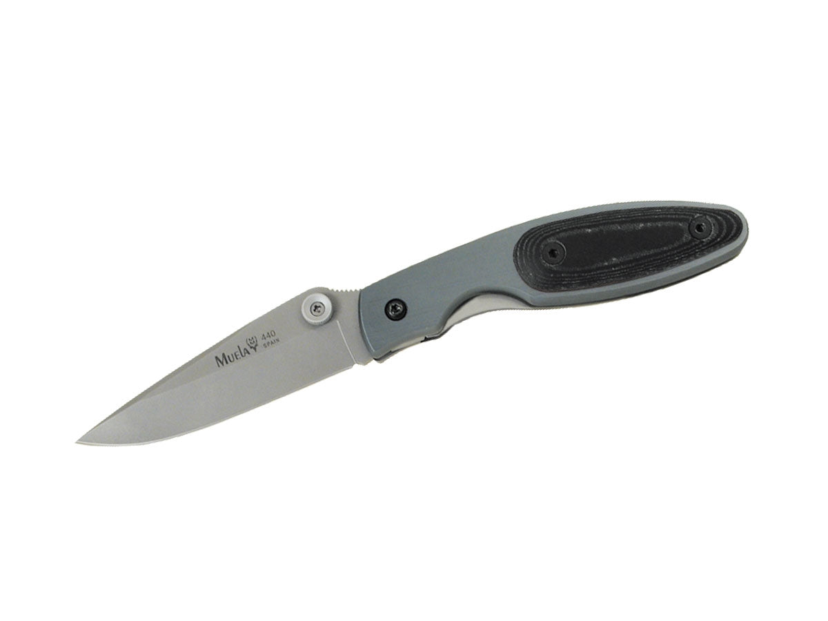 Muela Folding Aluminum / Black Micarta Clip Point KMC-7M