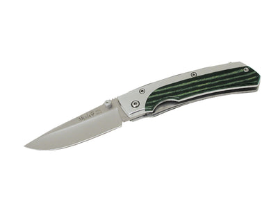 Muela Folding Aluminum / Green Pakkawood PBM7G