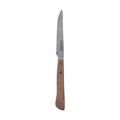 Marietti Coltello Bistecca Seghettato Manico Legno Confezione 12 Pezzi