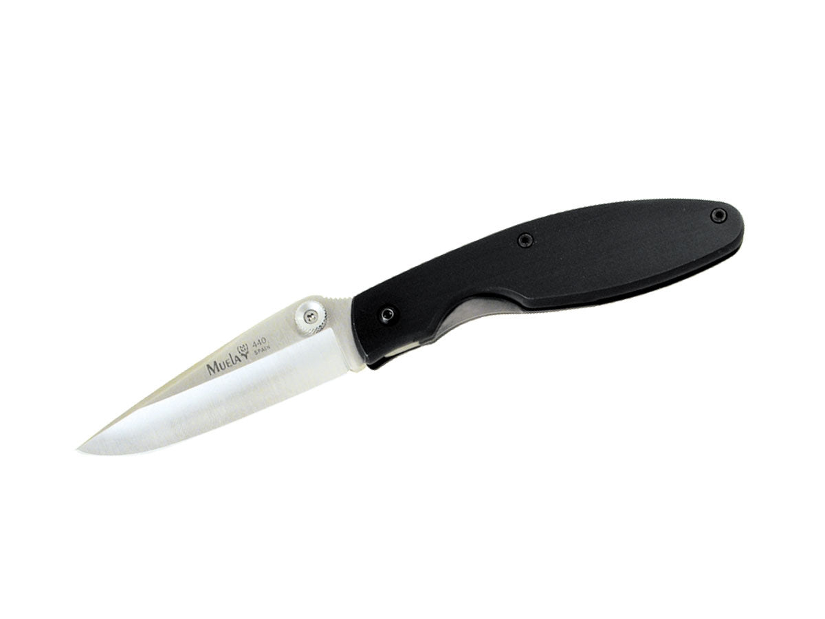 Muela Folding Black Aluminum Clip Point KM-7M