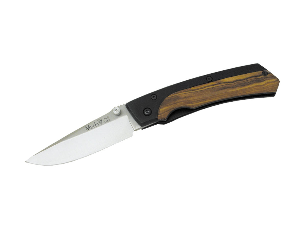 Muela Folding Black Aluminum / Olive Wood PMX-7OL