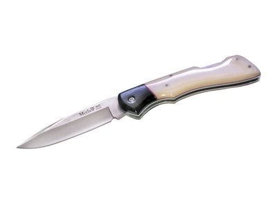 Muela Folding White Micarta Wooden Bolster VX-8B