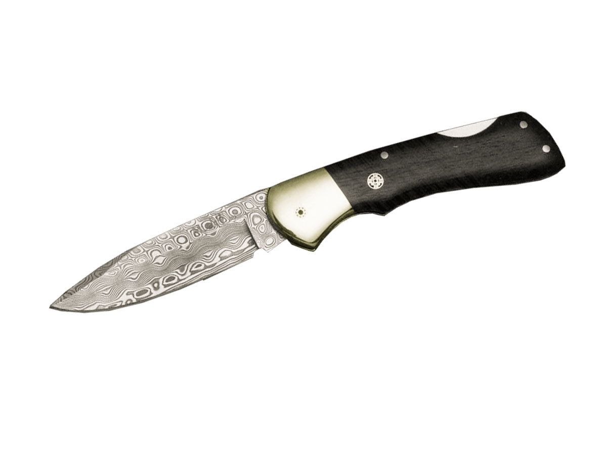 Muela Folding Wood Damascus BX-8DAM
