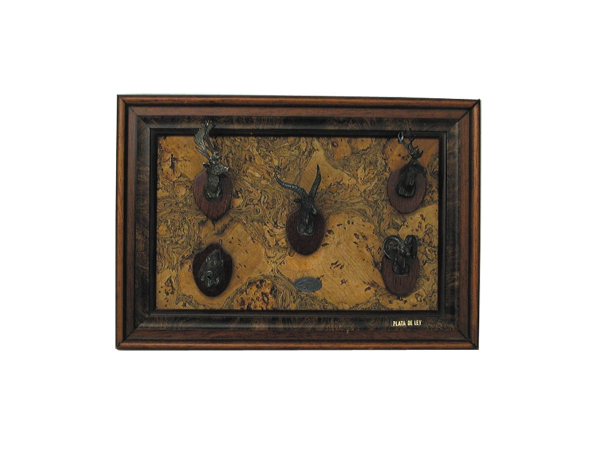 Muela Silverware Framework 5 Hunting Trophies cm 23x16